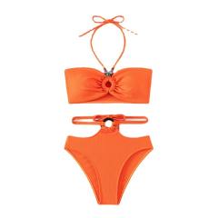 Women Halter Swimwear Bathing Suit Sexy Ins Style Bikini PQ8150