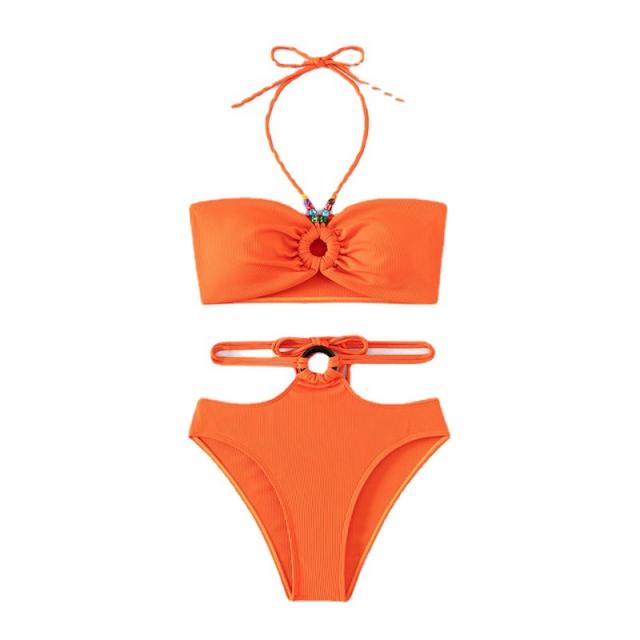 Women Halter Swimwear Bathing Suit Sexy Ins Style Bikini PQ8150