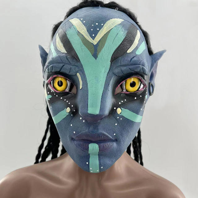 Avatar Latex Headgear 3D Animation Movie Mask PQB035