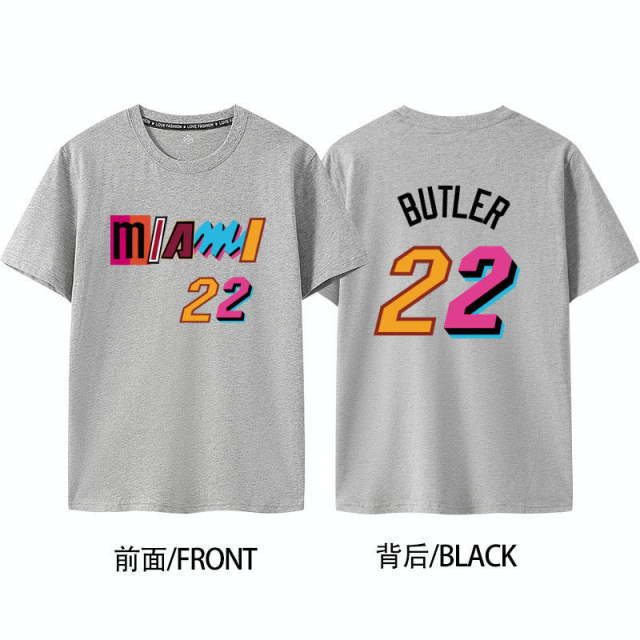 Jimmy Butler Basketball Fan Tops Miami Heat Streetwear 8th Seed Upset Cotton T-shirt PQ63356