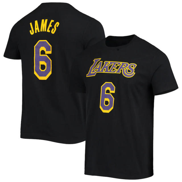 Los Angeles Lakers Basketball T-shirts Adult James Tops Basketball Team Uniform PQT05