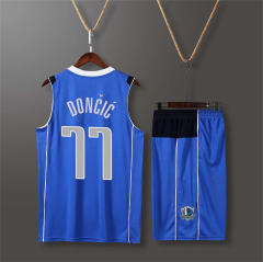 Adult Luka Dončić Basketball Fan Apparel Dallas Mavericks Basketball Jersey PQXN001