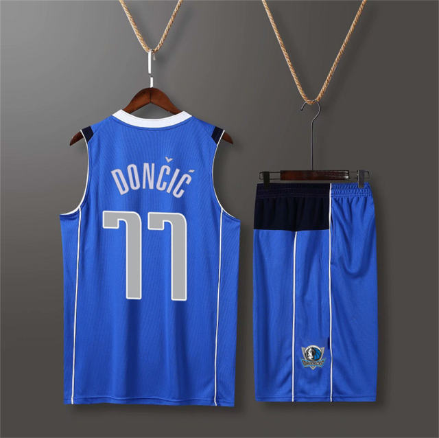 Adult Luka Dončić Basketball Fan Apparel Dallas Mavericks Basketball Jersey PQXN001