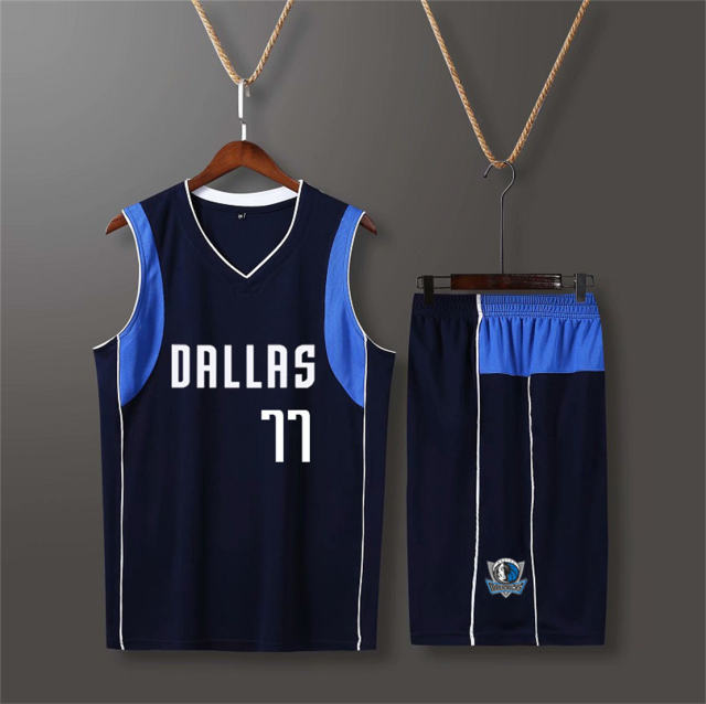 Adult Luka Dončić Basketball Fan Apparel Dallas Mavericks Basketball Jersey PQXN001