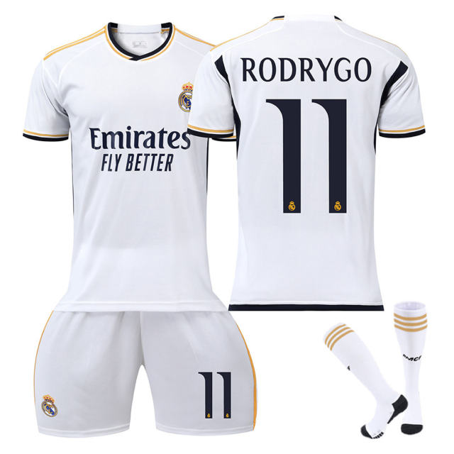 23-24 Real Madrid CF Soccer Jersey Benzema Modrić Home Football Uniforms PQ36560