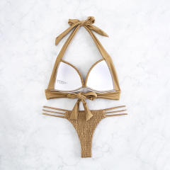 Seashell Bra Bikinis For Lady Water Sports Wear Beach Equipment Halter Padded Swimsuit PQ3550