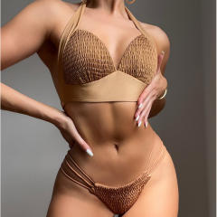 Seashell Bra Bikinis For Lady Water Sports Wear Beach Equipment Halter Padded Swimsuit PQ3550