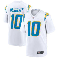 10 Justin Herbert Fan Apparel T-shirts Los Angeles Chargers Jersey PQ1592F