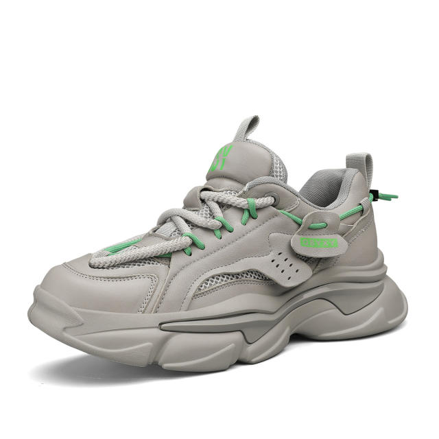 Male Clunky Sneakers Classic Dad Shoes Mesh Sport Shoes PQT01