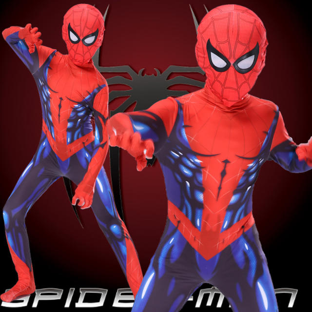 Halloween Cosplay Uniform Spider Man Costume For Kid PQ19198E