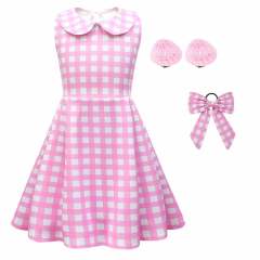 Real-life Cartoon Princess Costume Movie Uniform Girl Plaid Fancy Dress PQ81578