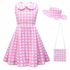 Real-life Cartoon Princess Costume Movie Uniform Girl Plaid Fancy Dress PQ81578