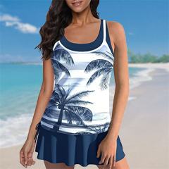 Star Spangled Banner Tankini America Flag Two-Pieces Suits US Flag Swimsuit PQ2365