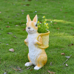 Rabbit Resin Garden Ornaments Outdoor Crafts PQ3399