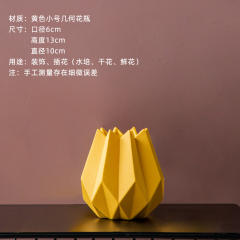 Origami Ceramic Vase Handmade Decoration Home Ornaments PQ533