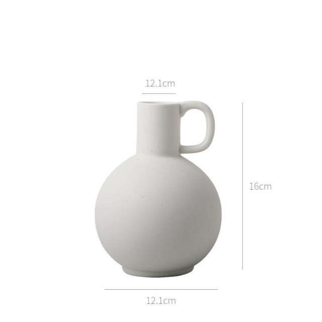 Wabi-sabi Ceramic Vase Home Ornaments Handmade Decoration PQ3950