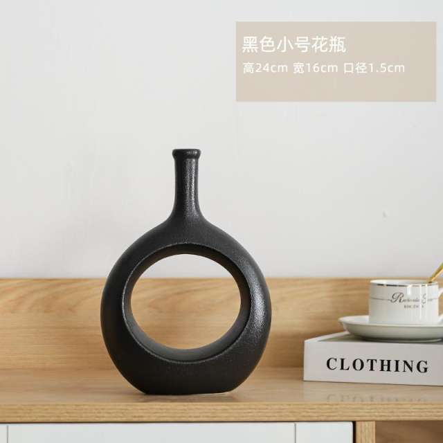 Hollow Home Ornaments Ceramic Vase Handmade Decoration PQ5525