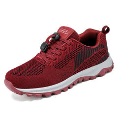 Wholesale Flyknit Sport Shoes Female Casul Shoes Womens Mesh Sneakers PQ-G-P19