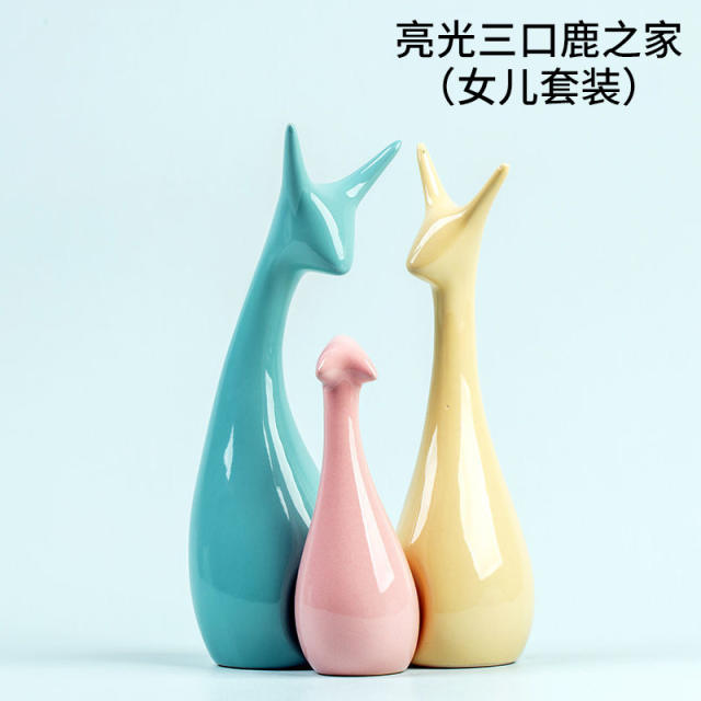 Deer Handmade Decoration 1st Home Ornaments Ceramic Crafts PQ-SY00106C
