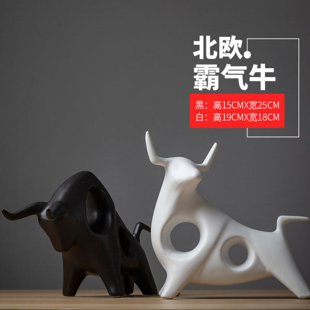 Bull Ceramic Crafts Handmade Decoration 1st Home Ornaments PQ1600H