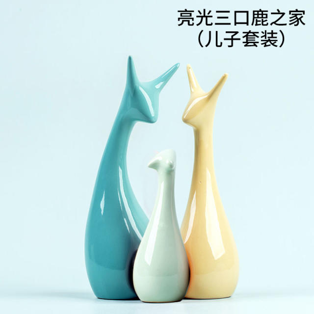 Deer Handmade Decoration 1st Home Ornaments Ceramic Crafts PQ-SY00106C