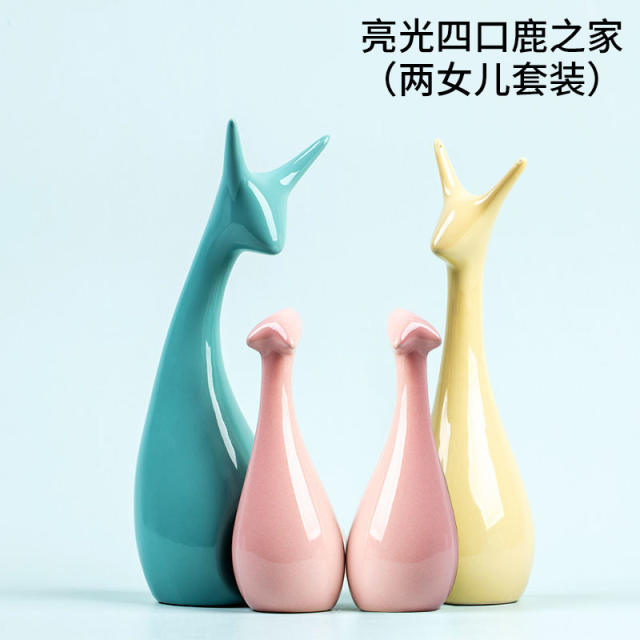 Deer Handmade Decoration 1st Home Ornaments Ceramic Crafts PQ-SY00106C