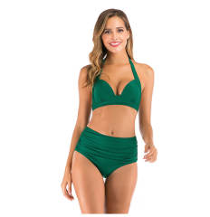 Wholesale Female Solid Color Bikinis Push Up Swimwear Sexy Beachwear PQ-FRW-02A