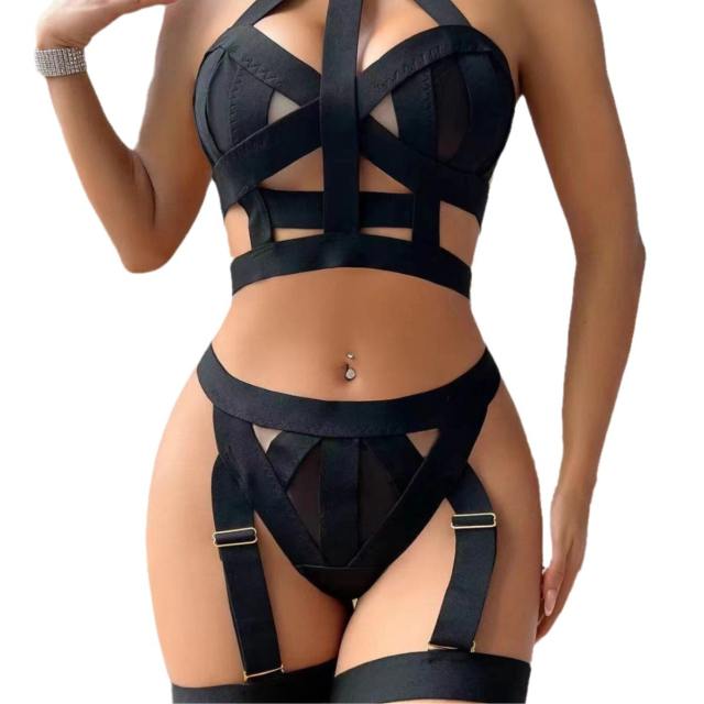 Red Sexy Valentine Lingerie For Women Bandage Bra Sets PQ23047