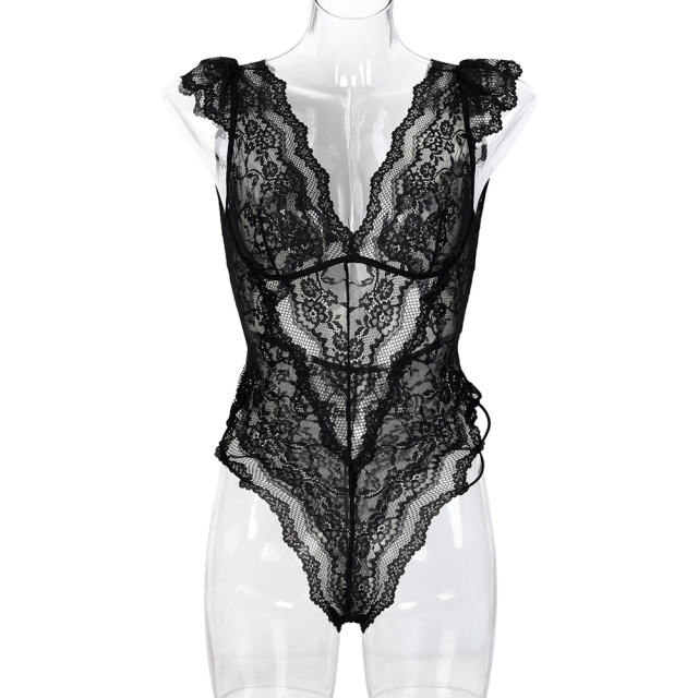Sexy Teddy Lingerie Lace Bodysuit Womens Wholesale Bustiers PQ3579