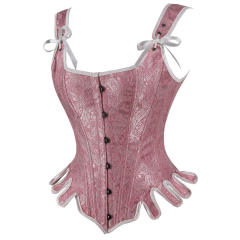Retro Corset Women Court Overbust Corselet Sexy Shaper PQ23619