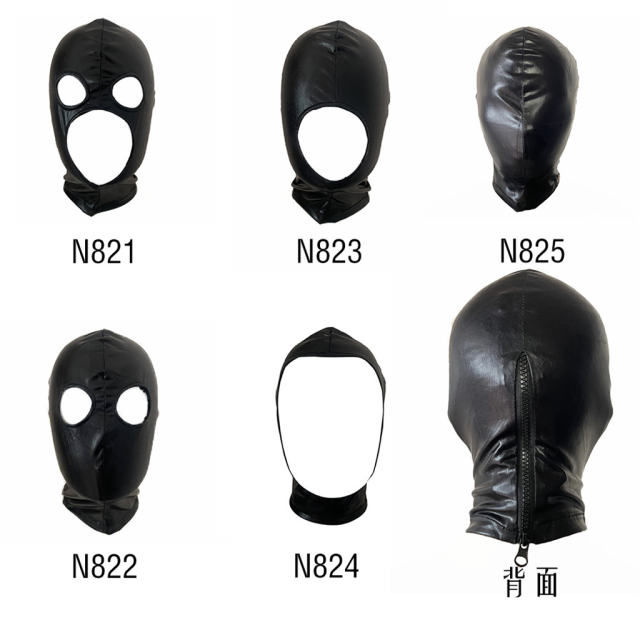 Halloween Night Club PVC Head Wear Fetish Steampunk Mask PQLKN821