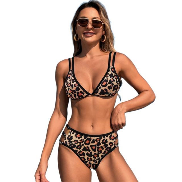 Women's Bikini Set High Waist Bathing Suit Two Pieces Swimwear Female PQ24340