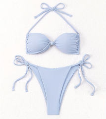Two-Piece Bandeau Bikini Halter Neck Swimwear for Woman Beachwear Ladies Bathers PQ-P5049