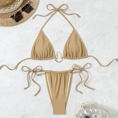 Woman Two-Piece Swimsuit Female Triangle Bikini Set PQ-B53