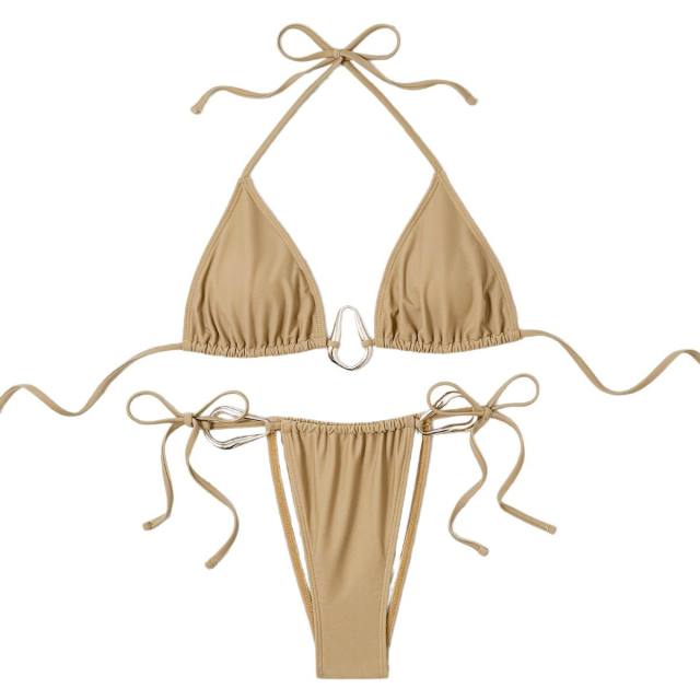 Woman Two-Piece Swimsuit Female Triangle Bikini Set PQ-B53