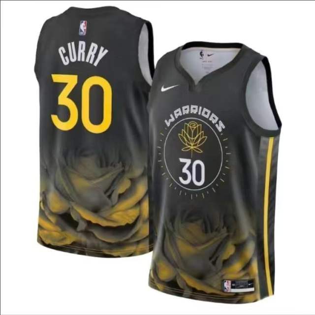 Stephen Curry Basketball Fan Apparel Golden State Warriors Basketball Jersey PQSC003