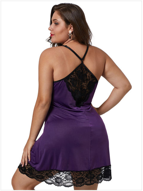 Plus Size Lingerie Women Super Size Babydoll Sexy Oversize Sleepwear PQ866892