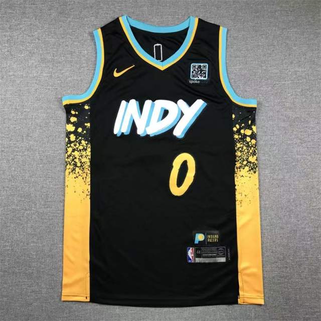 Tyrese Haliburton Fan Apparel Indiana Pacers Basketball Kits PQ-TH021