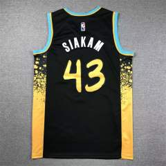 Pascal Siakam Tops Indiana Pacers Basketball Kits City Edition Fan Apparel PQ-PS030