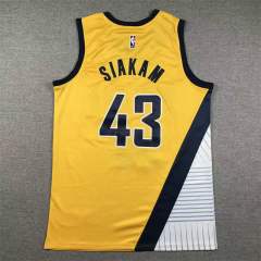 Pascal Siakam Tops Indiana Pacers Basketball Kits City Edition Fan Apparel PQ-PS030