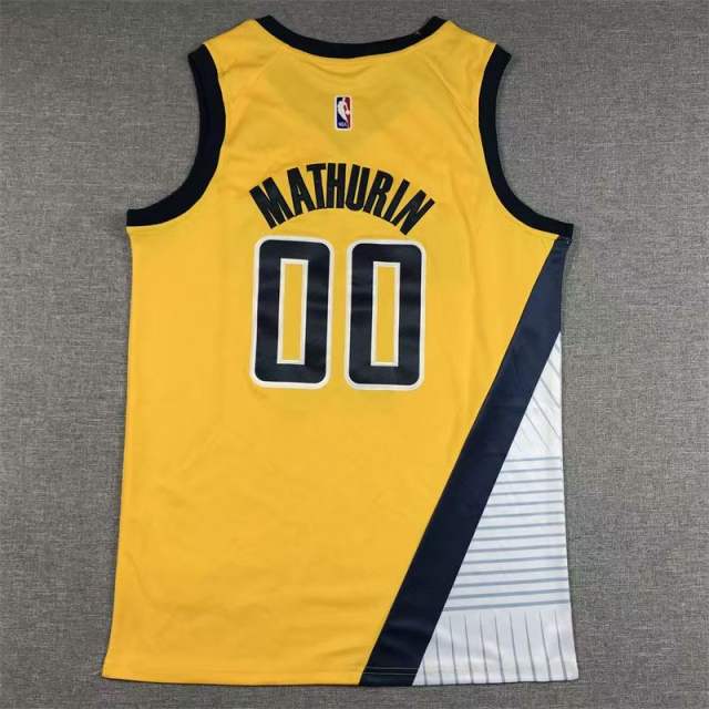 Bennedict Mathurin Tops Basketball Fan Apparel Indiana Pacers Kits PQ-IP050