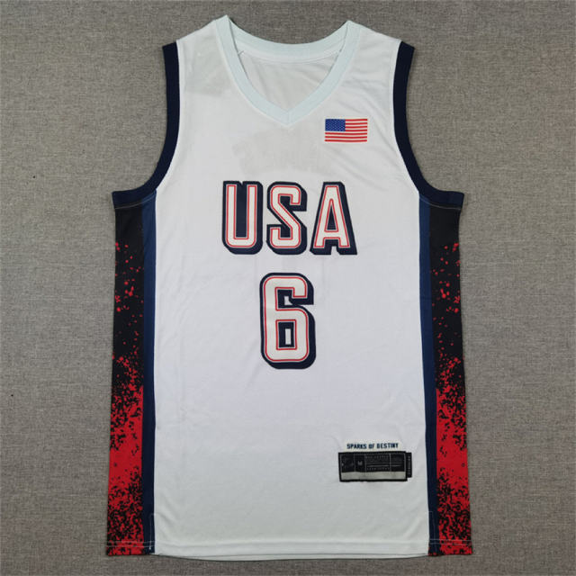 United States basketball team Jersey for the 2024 Paris Olympics Basketball Kits PQ-US030