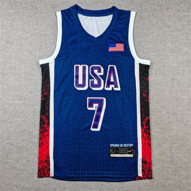 United States basketball team Jersey for the 2024 Paris Olympics Basketball Kits PQ-US030