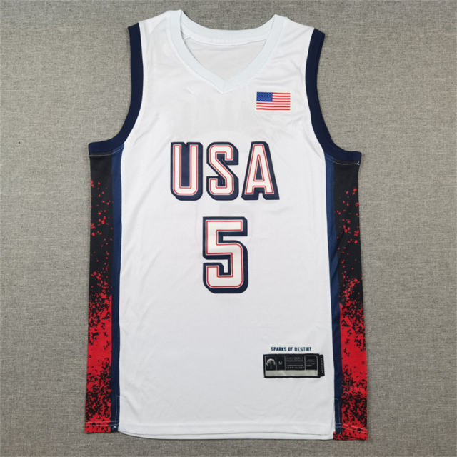United States basketball team Jersey for the 2024 Paris Olympics Basketball Kits PQ-US030