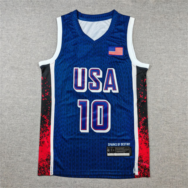 United States basketball team Jersey for the 2024 Paris Olympics Basketball Kits PQ-US030