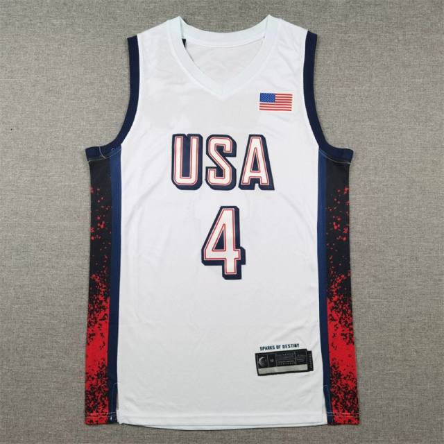 United States basketball team Jersey for the 2024 Paris Olympics Basketball Kits PQ-US030