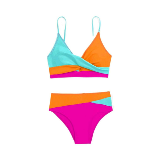 Women's Two-Piece Bikini Swimsuit, Halter Neck Bathing Suit PQ0514