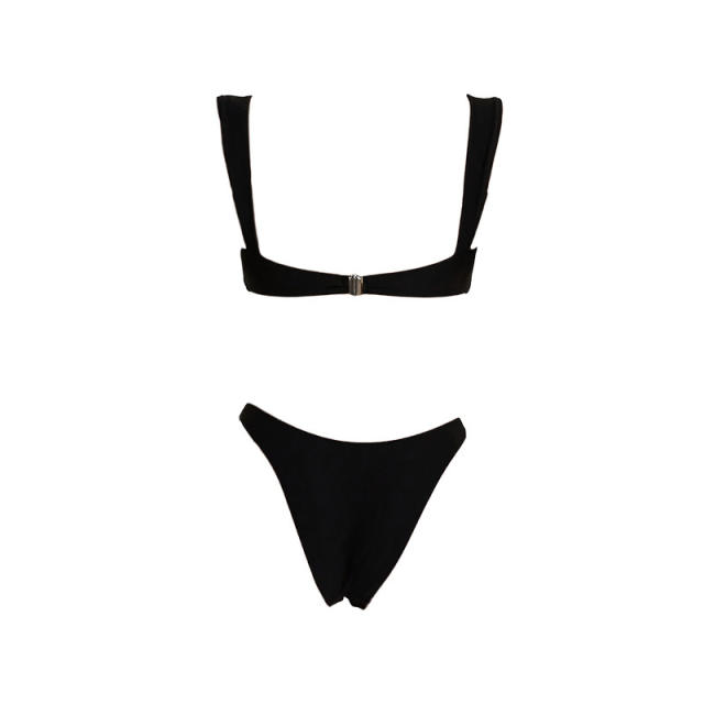 Women's Two-Piece Bikini Sexy Black Color for Female PQ-TM-43