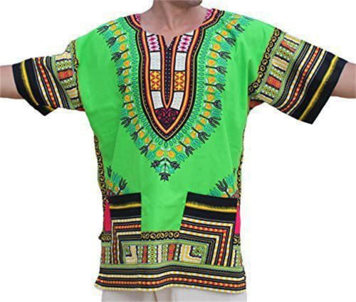 Unisex RaanPahMuang T-shirt Casual Wear African Dashiki Printed Tops PQ2022