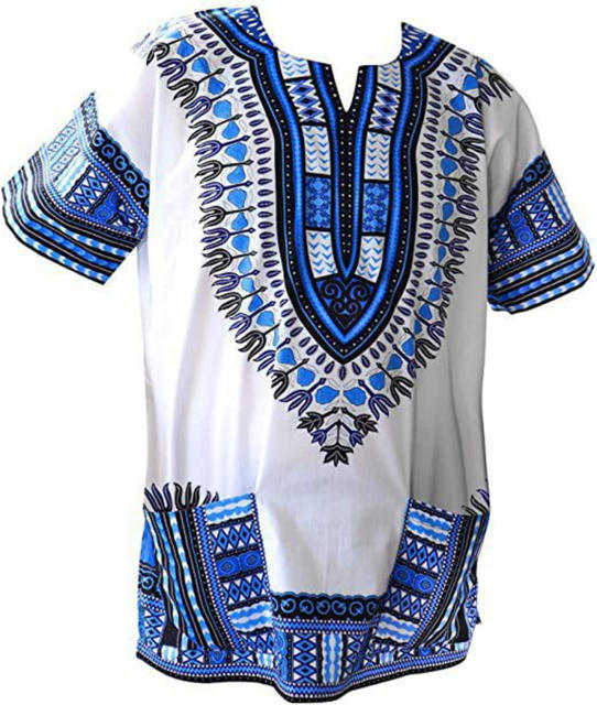 Unisex RaanPahMuang T-shirt Casual Wear African Dashiki Printed Tops PQ2022